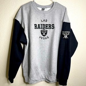 Two toned Raiders Crewneck